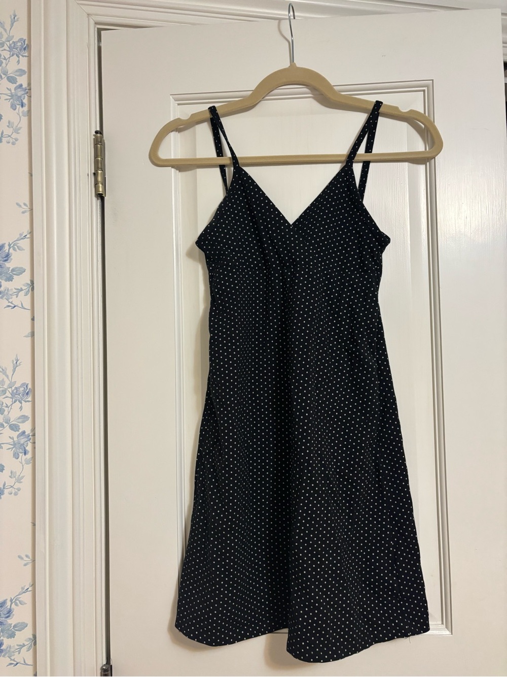 Brandy Melville Black & White Polka Dot Mini Dress